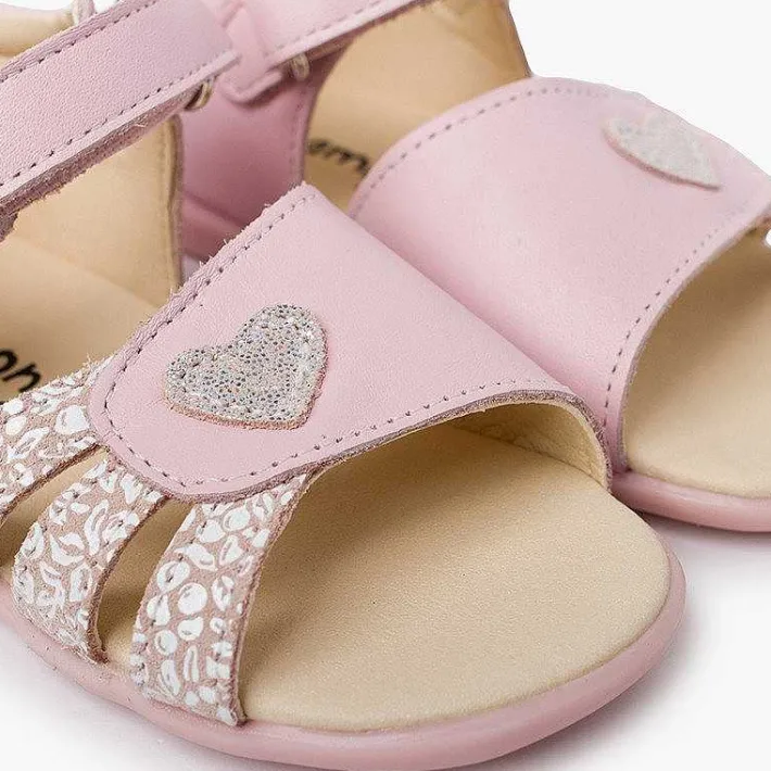 Pisamonas Sandals>First Steps Girl Sandal With Heart