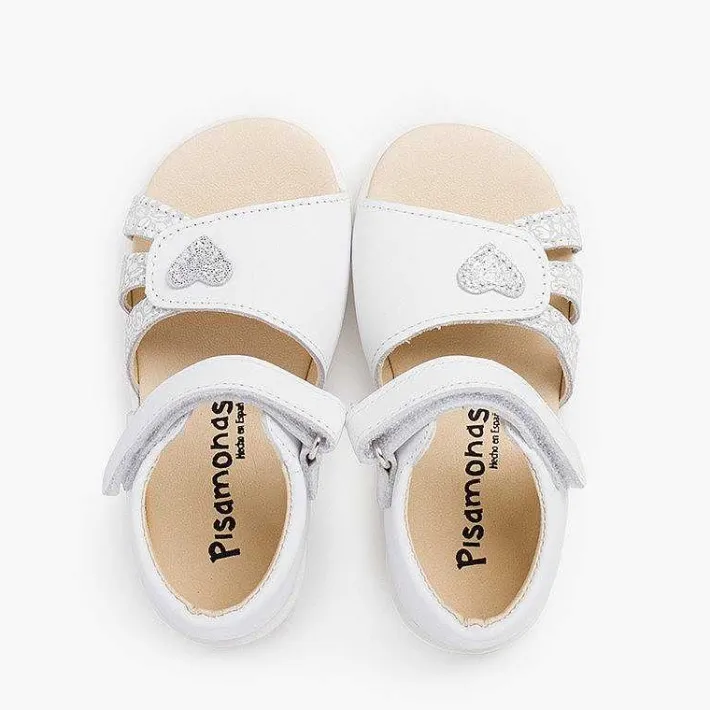 Pisamonas Sandals>First Steps Girl Sandal With Heart