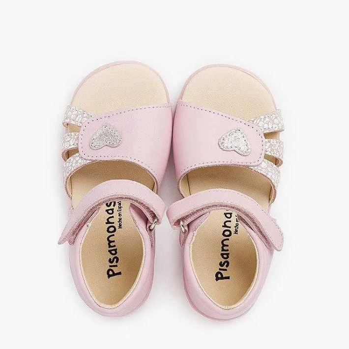 Pisamonas Sandals>First Steps Girl Sandal With Heart
