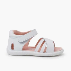 Pisamonas Sandals>First Steps Sandals Crossed Straps