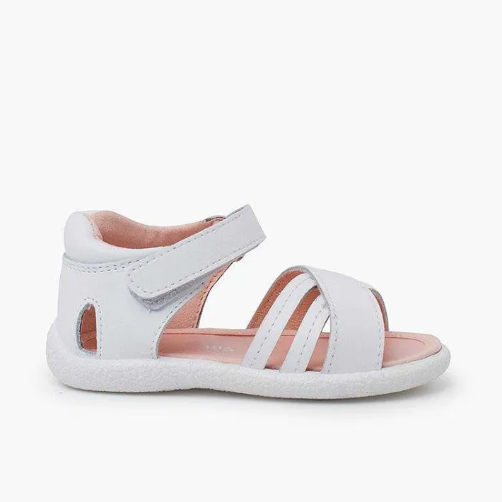 Pisamonas Sandals>First Steps Sandals Crossed Straps