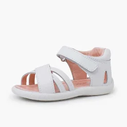 Pisamonas Sandals>First Steps Sandals Crossed Straps