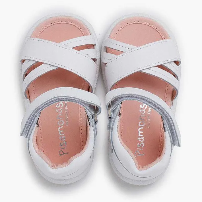Pisamonas Sandals>First Steps Sandals Crossed Straps