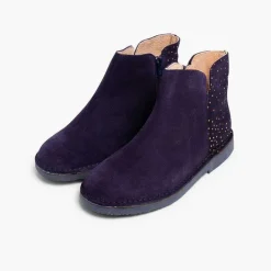 Pisamonas Boots>Flat Boots With Sparkle Dots