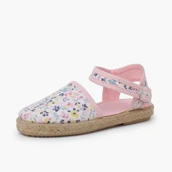 Pisamonas Espadrilles>Floral Espadrilles Buckle Fastening Colour Pink