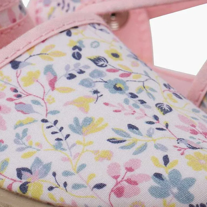 Pisamonas Espadrilles>Floral Espadrilles Buckle Fastening Colour Pink