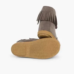 Pisamonas Boots>Fringed Booties With Zip For First Steps