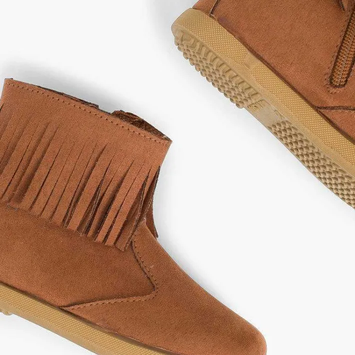 Pisamonas Boots>Fringed Booties With Zip For First Steps