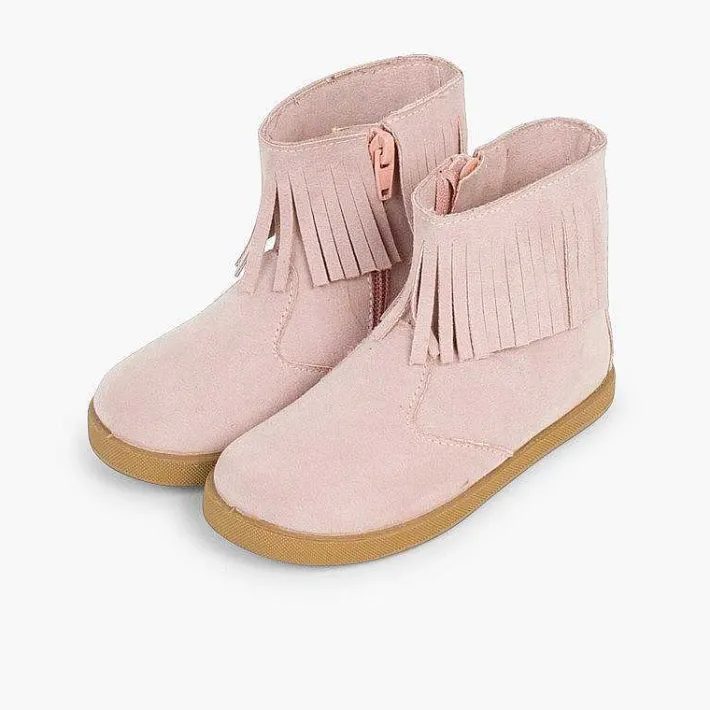 Pisamonas Boots>Fringed Booties With Zip For First Steps