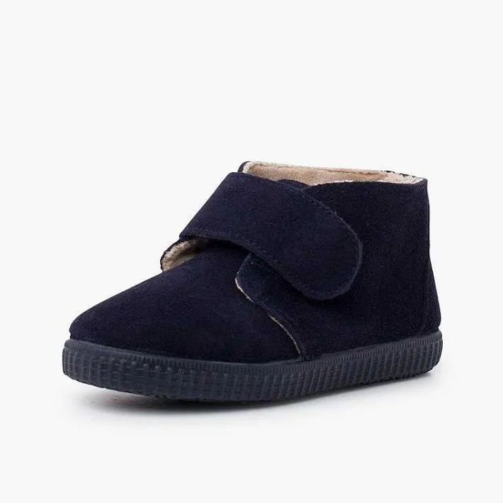 Pisamonas Boots>Furry Adherent Wide Strap Ankle Boots