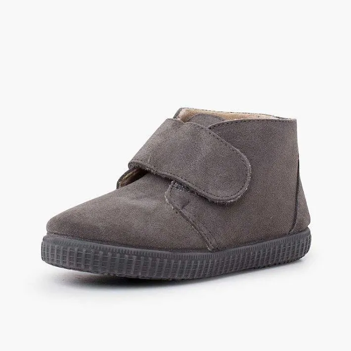 Pisamonas Boots>Furry Adherent Wide Strap Ankle Boots