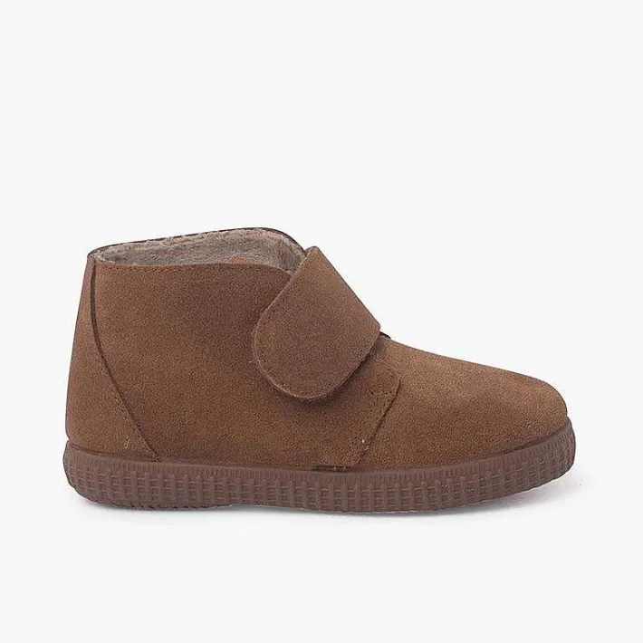 Pisamonas Boots>Furry Adherent Wide Strap Ankle Boots