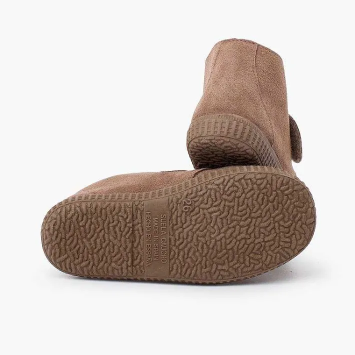 Pisamonas Boots>Furry Adherent Wide Strap Ankle Boots