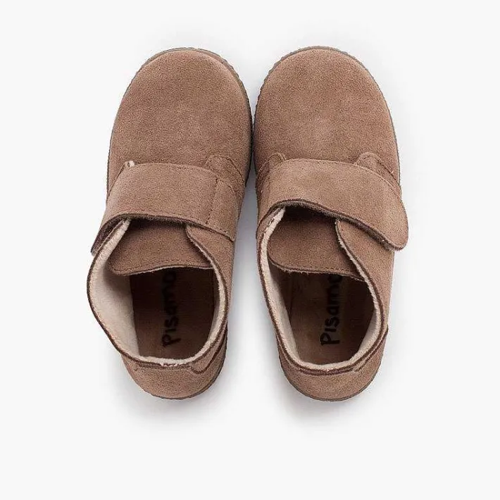 Pisamonas Boots>Furry Adherent Wide Strap Ankle Boots