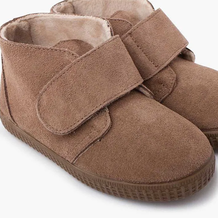 Pisamonas Boots>Furry Adherent Wide Strap Ankle Boots