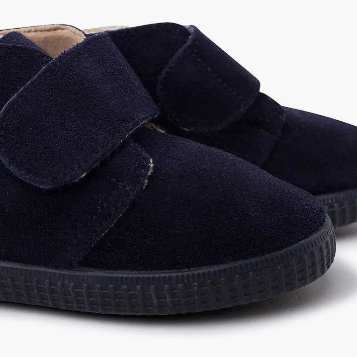 Pisamonas Boots>Furry Adherent Wide Strap Ankle Boots