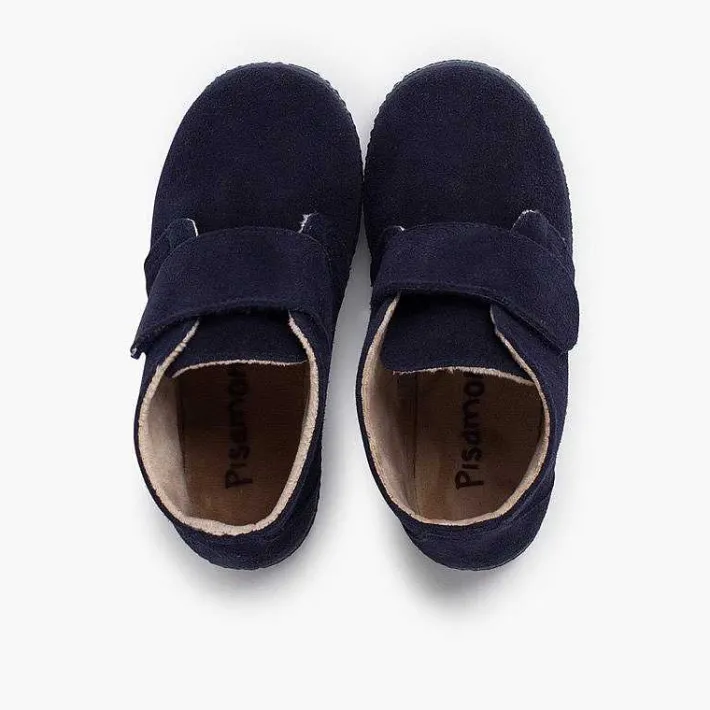 Pisamonas Boots>Furry Adherent Wide Strap Ankle Boots
