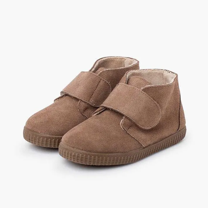 Pisamonas Boots>Furry Adherent Wide Strap Ankle Boots
