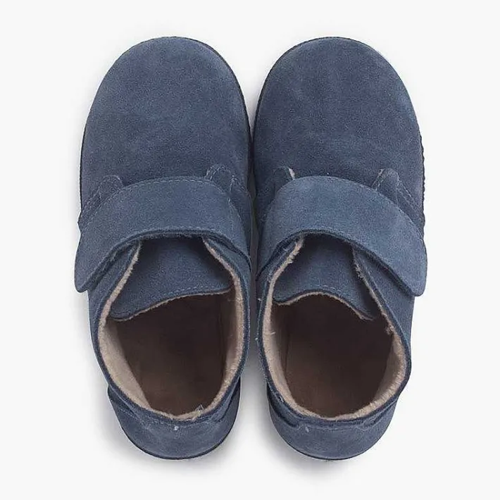 Pisamonas Boots>Furry Adherent Wide Strap Ankle Boots
