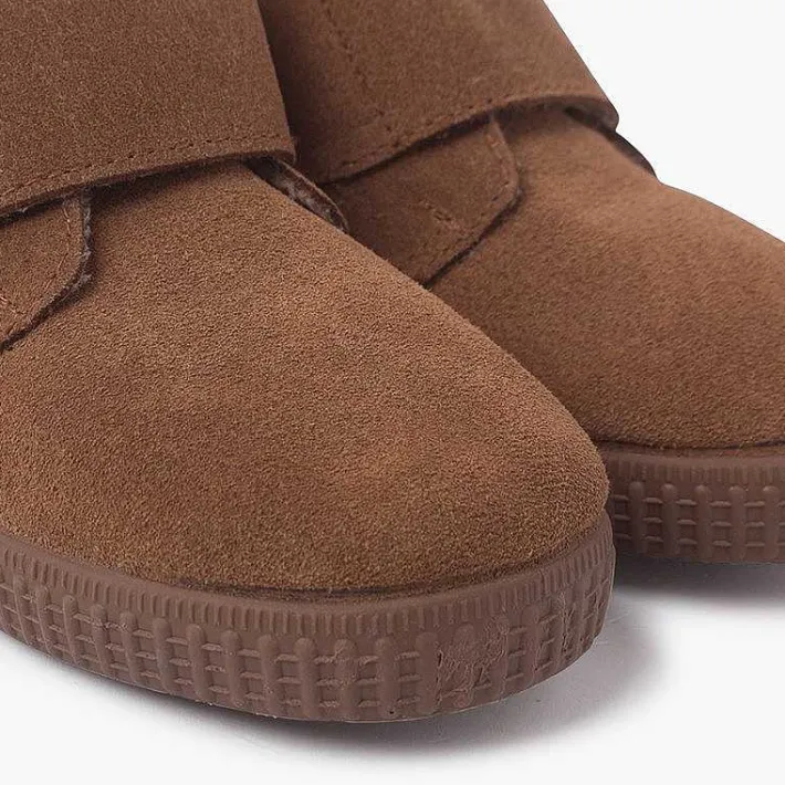 Pisamonas Boots>Furry Adherent Wide Strap Ankle Boots