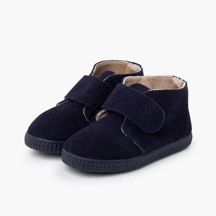 Pisamonas Boots>Furry Adherent Wide Strap Ankle Boots
