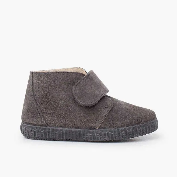Pisamonas Boots>Furry Adherent Wide Strap Ankle Boots
