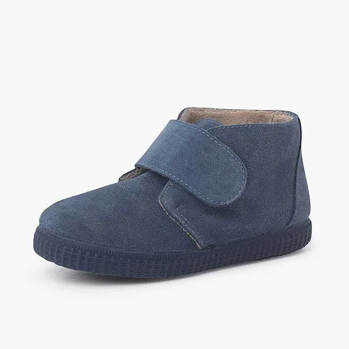 Pisamonas Boots>Furry Adherent Wide Strap Ankle Boots