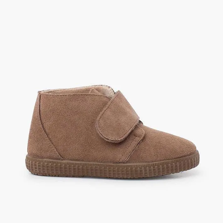 Pisamonas Boots>Furry Adherent Wide Strap Ankle Boots
