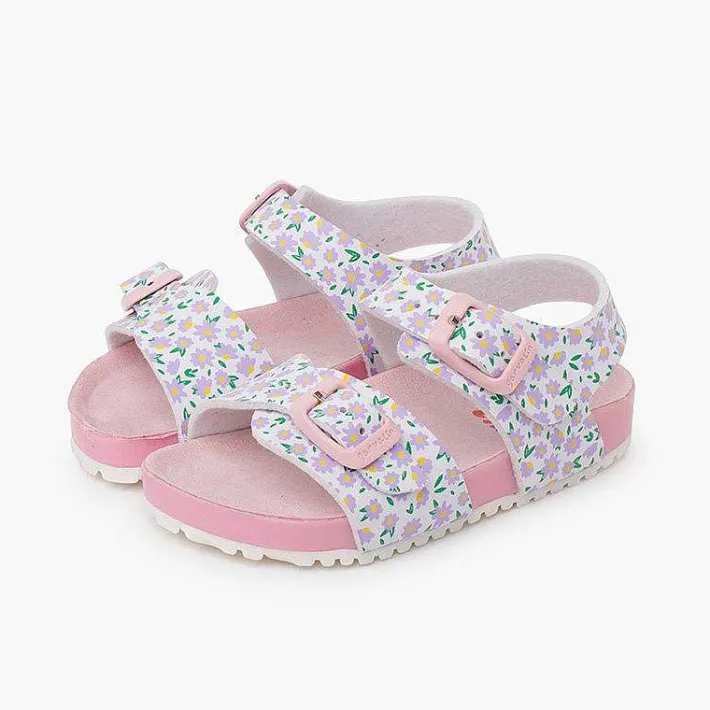 Pisamonas Sandals>Garvalin Bio Gel Sandals With Flowers Colour Floral