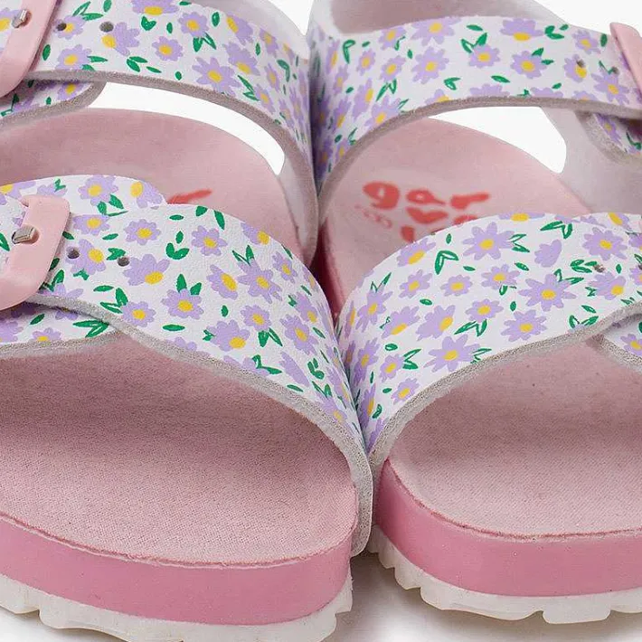 Pisamonas Sandals>Garvalin Bio Gel Sandals With Flowers Colour Floral