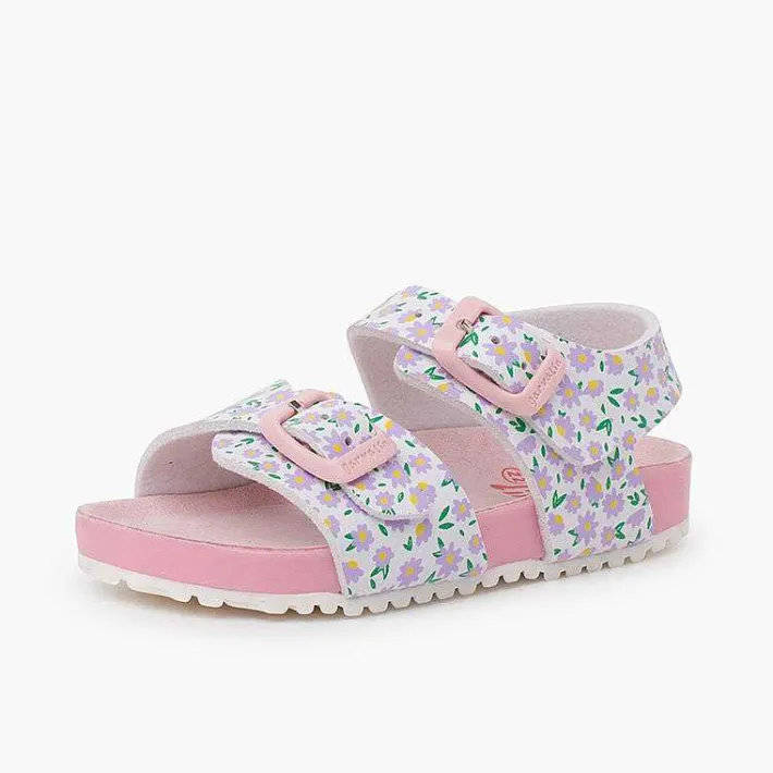 Pisamonas Sandals>Garvalin Bio Gel Sandals With Flowers Colour Floral