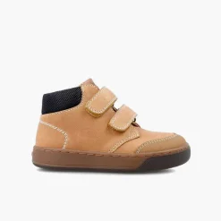 Pisamonas School Shoes>Garvalin Leather Ankle Boot With Hook-And-Loop Closure