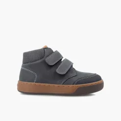 Pisamonas School Shoes>Garvalin Leather Ankle Boot With Hook-And-Loop Closure