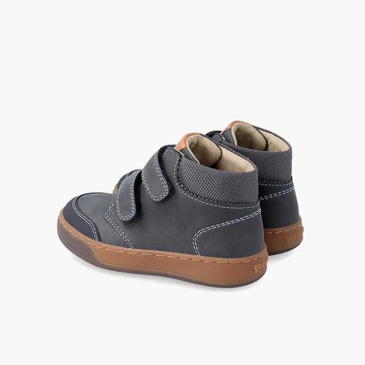 Pisamonas School Shoes>Garvalin Leather Ankle Boot With Hook-And-Loop Closure