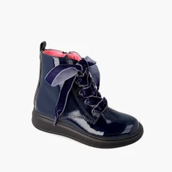 Pisamonas Boots>Garvalin Patent Leather Zippered Boots