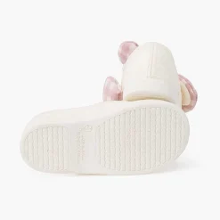 Pisamonas Mary Janes>Gingham Bow Mary Janes With Hook-And-Loop Fastening