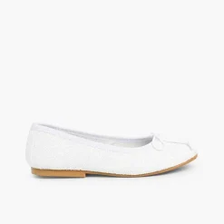 Pisamonas Ballet Pumps And Flats>Girls & Womens Glitter Ballerina Shoes