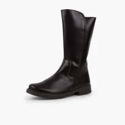 Pisamonas Boots>Girl'S And Women'S High Leather Wide Leg Boots