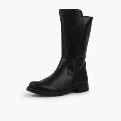 Pisamonas Boots>Girl'S And Women'S High Leather Wide Leg Boots