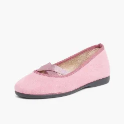 Pisamonas Ballet Pumps And Flats>Girls Ballet Pumps With Crossed Ribbon