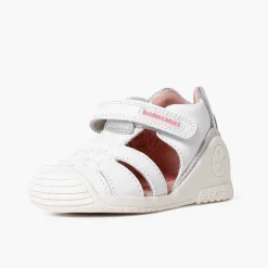 Pisamonas Sandals>Girl'S Biogateo Flower Sandals With Riptape Fastening