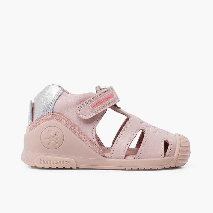 Pisamonas Sandals>Girl'S Biogateo Flower Sandals With Riptape Fastening
