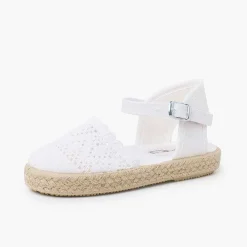Pisamonas Espadrilles>Girls Buckle Up Brogue Espadrille Wedge