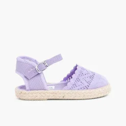 Pisamonas Espadrilles>Girls Buckle Up Brogue Espadrille Wedge