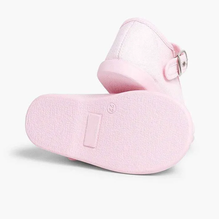 Pisamonas Mary Janes>Girls Buckle Up Canvas Mary Janes