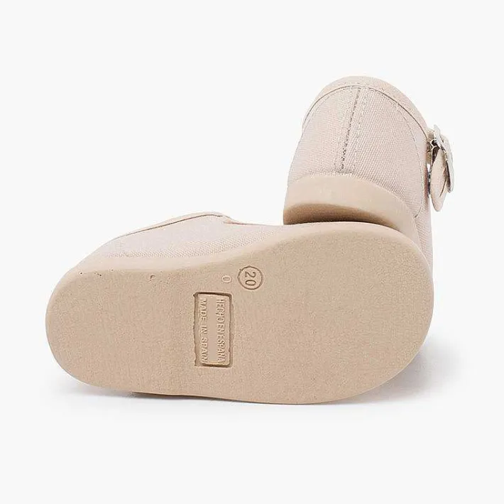 Pisamonas Mary Janes>Girls Buckle Up Canvas Mary Janes