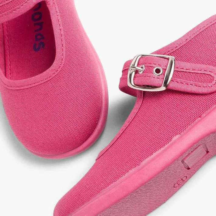 Pisamonas Mary Janes>Girls Buckle Up Canvas Mary Janes