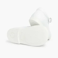 Pisamonas Mary Janes>Girls Buckle Up Leather Mary Janes