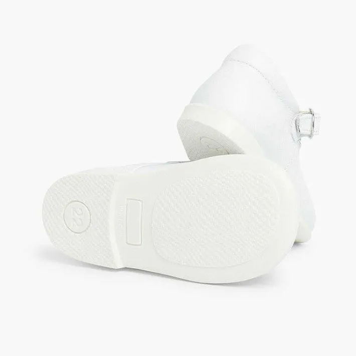 Pisamonas Mary Janes>Girls Buckle Up Leather Mary Janes