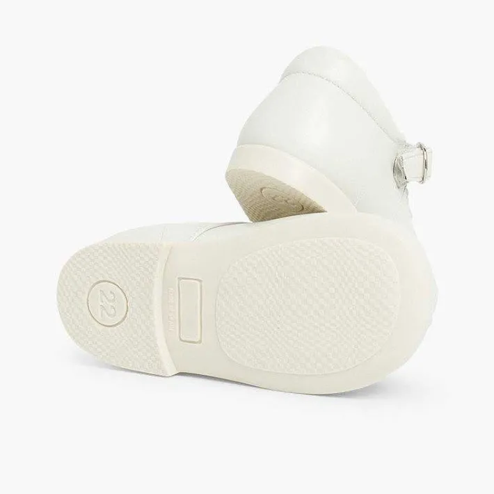 Pisamonas Mary Janes>Girls Buckle Up Leather Mary Janes